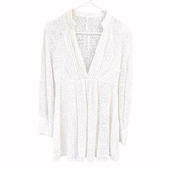⭐️Host Pick⭐️ Free People Uptown Lace Cream Babydoll Dress 4 - Picture 3 of 8